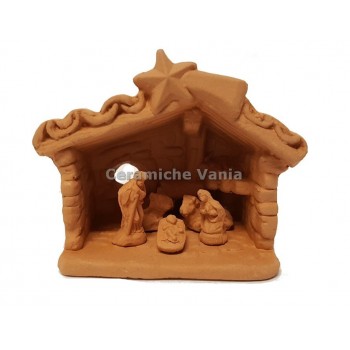 NA019/10 - Presepe capanna cm 10H
