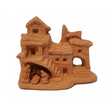 NA036 - Presepe paesaggio cm 5H + sacra famiglia (5 pz)