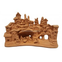 NA041 - Presepe paesaggio cm 13H + 12 elementi