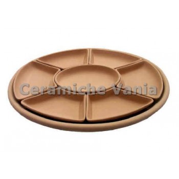 A017 - Antipastiera con vassoio ovale 7 pezzi