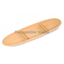 A064 - Antipastiera ovale divisore x 3 / 41 x 11.cm