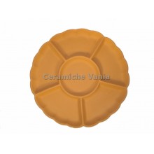 A074 - Antipastiera tonda fiore / 40.cm