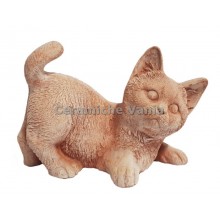 GA096 - Gatto coda in su cm 18 da giardino