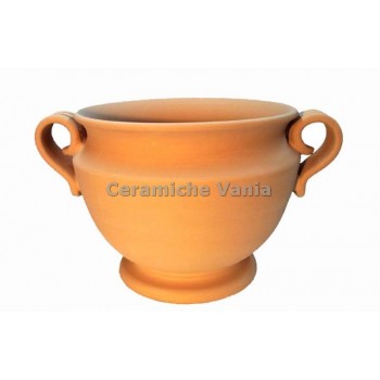 C008/35 - Caspot con 2 manici fascia / 35.cm