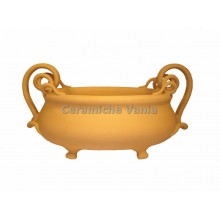 C126 - Centrotavola con manici ricci / 41.cm