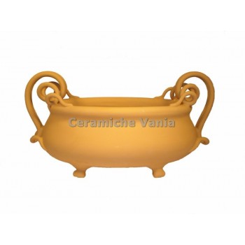 C126 - Centrotavola con manici ricci / 41.cm