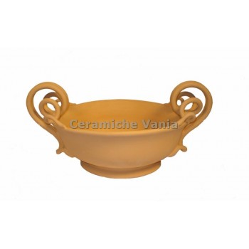 C127 - Centrotavola con manici ricci / 33.cm