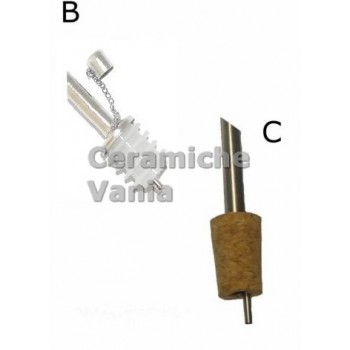 D001/C - Dosatore sughero e acciaio inox per olio