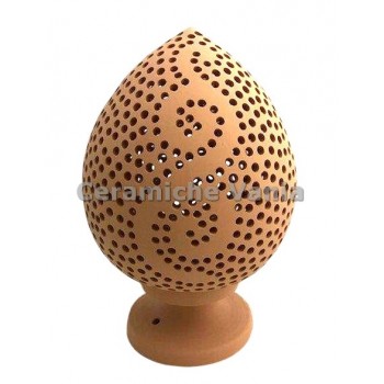 K055CV/20 - Lampada pigna traforo coda violino / 20.cm