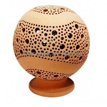 K056O/30 - Lampada sfera traforo bolle e fascia a onde / 30.cm