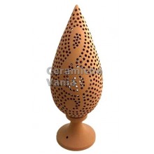 K057N/30 - Lampada cipresso traforo nota musicale / 30.cm