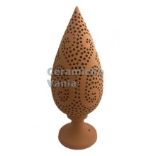 K057SS/30 - Lampada cipresso traforo doppia S / 30.cm