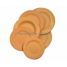 P007 - Piatto da tavola frutta liscio con falda / 22.cm