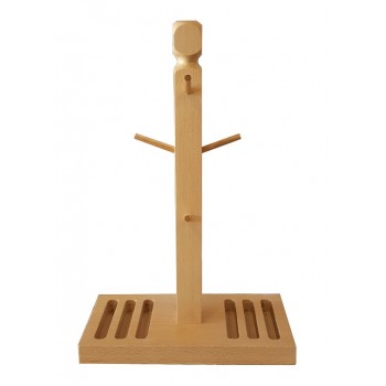 LEG007_NAT - Porta tazzine 6 pz con piattini