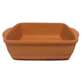 PIR001 - PIROFILA QUADRATA DA FORNO cm 27x22x7,5h