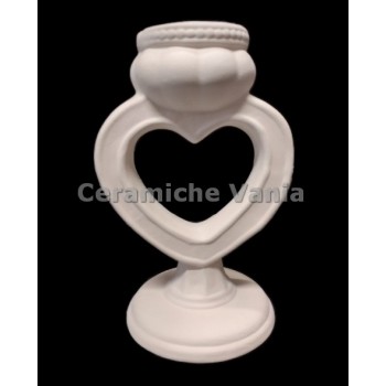 TB C193 - Candeliere cuore - cm.h14