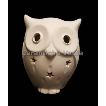 TB G029 - Gufo porta candela - cm.15