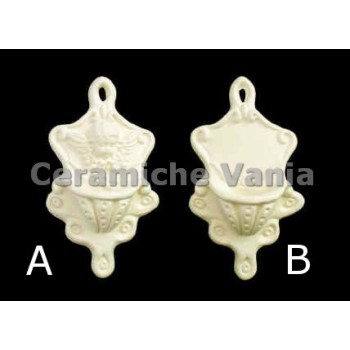 TB H004 - Acquasantiera sagomata - cm.10