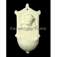 TB H061 - Acquasantiera con bimbo - cm.16.5