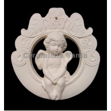 TB H113 - Angioletto su ciondolo tondo - cm.9