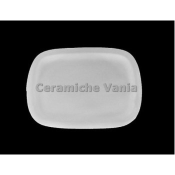 TB P021 - Piatto da tavola rettangolare piano - cm.