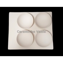 TB P180 - Piatto 4 Vasche con boli - cm.