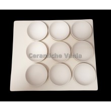 TB P181 - Piatto 9 Vasche con boli - cm.