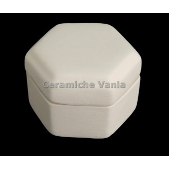TB S118 - Scatola esagonale con riga - cm.7