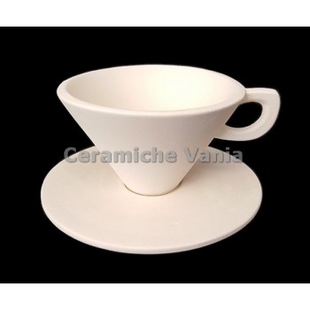 TB T071 - Tazzina imbuto con piattino - cm.