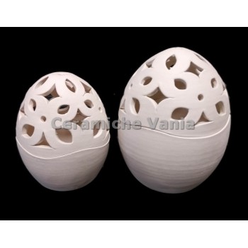 TB U007/P - Uovo tagliato a scatola traforato nuovo - cm.11