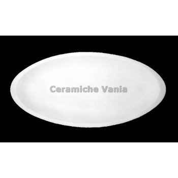 TB V035/42P - Vassoio pesce piano con bordino - cm.47x3.5h